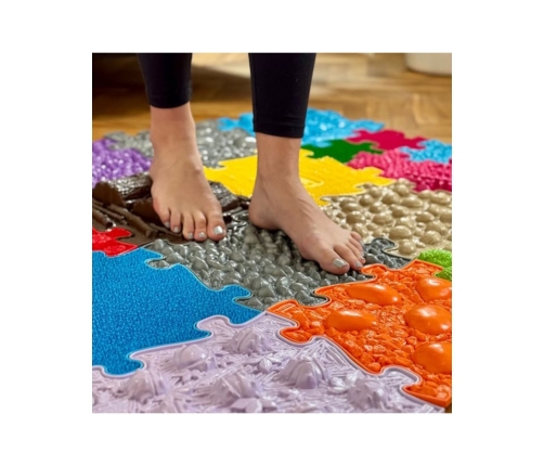 WOOPIE Mata Sensoryczna Ortopedyczna Royal Puzzle 26 el. + 4 małe