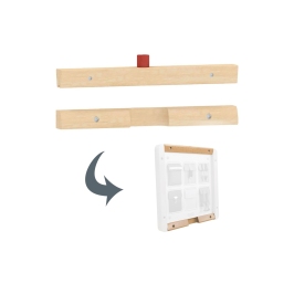 MASTERKIDZ Górna i Dolna Belka do Montażu 1 Tablicy Edukacyjnej Flex