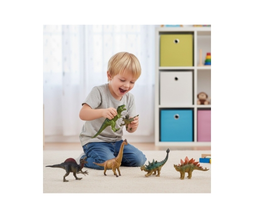 WOOPIE Zestaw Figurek Dinozaurów 6 Sztuk T-Rex