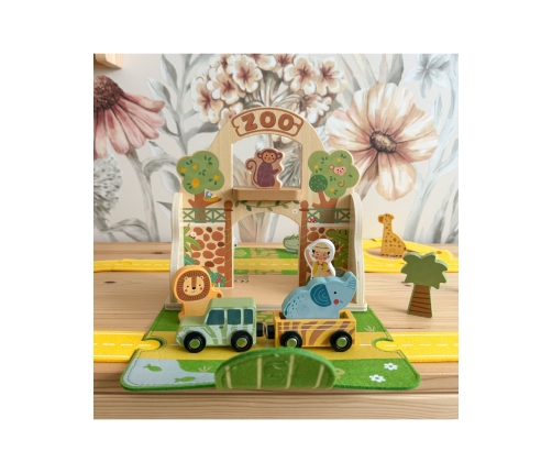 TOOKY TOY Zestaw Mini ZOO Przenośny Zestaw Torba Zwierzęta