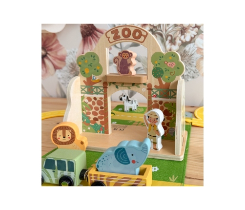 TOOKY TOY Zestaw Mini ZOO Przenośny Zestaw Torba Zwierzęta