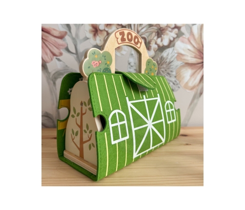 TOOKY TOY Zestaw Mini ZOO Przenośny Zestaw Torba Zwierzęta