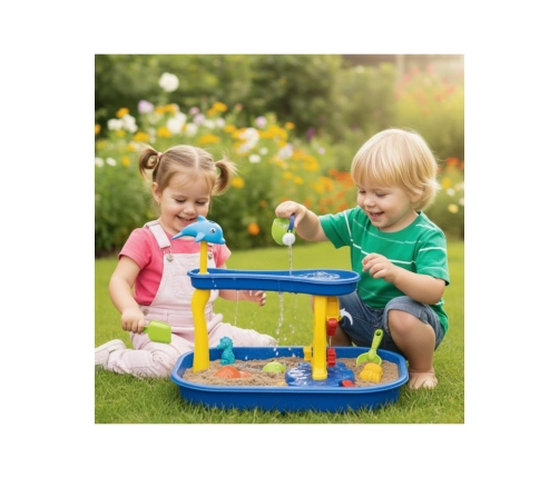 WOOPIE Stolik Wodny Wodospad Delfinek 11el.
