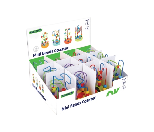 TOOKY TOY Drewniana Edukacyjna Pętla Motoryczna Labirynt Przeplatanka