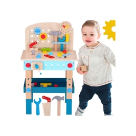 TOOKY TOY Drewniany Stół Do Majsterkowania Warsztat