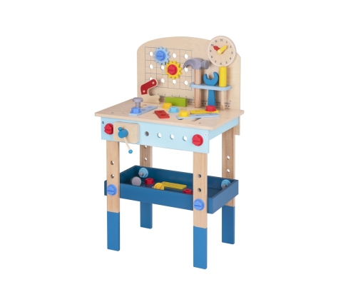 TOOKY TOY Drewniany Stół Do Majsterkowania Warsztat