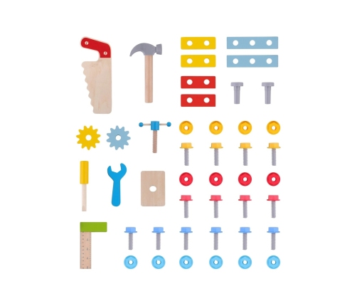 TOOKY TOY Drewniany Stół Do Majsterkowania Warsztat