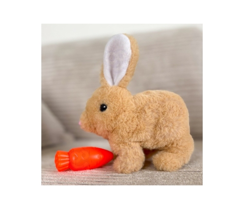 WOOPIE Króliczek Interaktywny Pluszak z Marchewką Beżowy