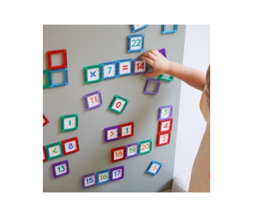 WOOPIE Przestrzenne Klocki Magnetyczne Nauka Liczb 70 Elementów