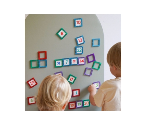 WOOPIE Przestrzenne Klocki Magnetyczne Nauka Liczb 70 Elementów