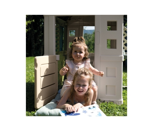 SMOBY Life Domek Ogrodowy PRETTY z Kuchnią + 17 Akcesoriów