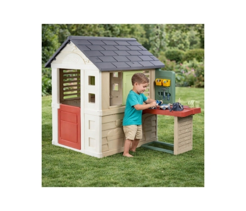 SMOBY Domek z Warsztatem + 39 akcesoriów