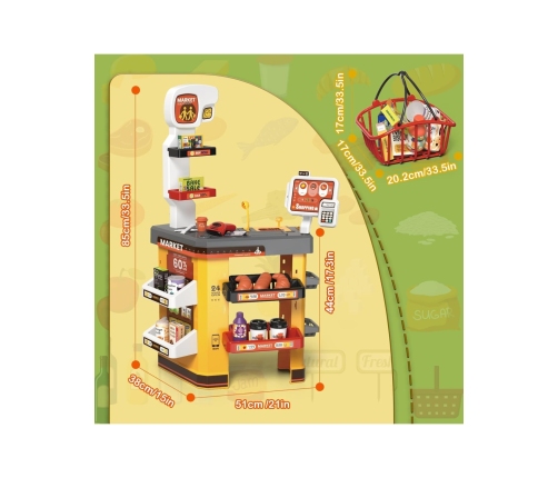 WOOPIE Interaktywny  Super Market dla Dzieci Akcesoria