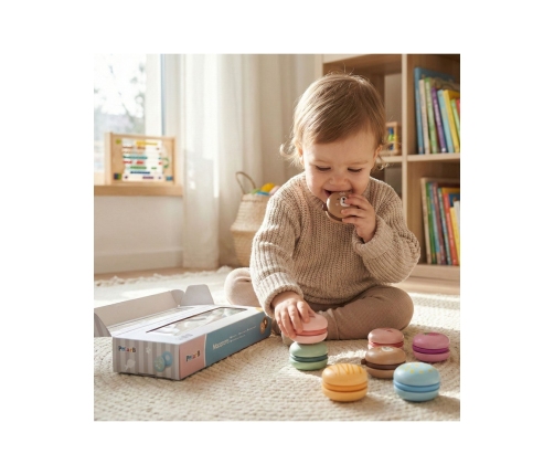 VIGA PolarB Drewniane Ciastka Ciasteczka Cukiernia Zestaw Makaroników