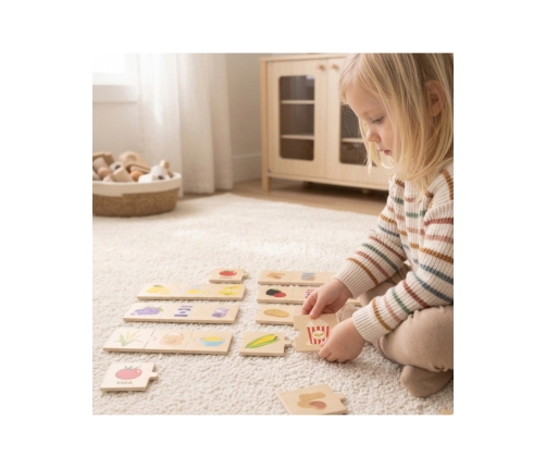 VIGA Zestaw Puzzli Odkrywaj Związki Między Naturą a Jedzeniem