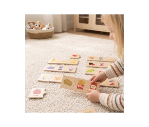 VIGA Zestaw Puzzli Odkrywaj Związki Między Naturą a Jedzeniem