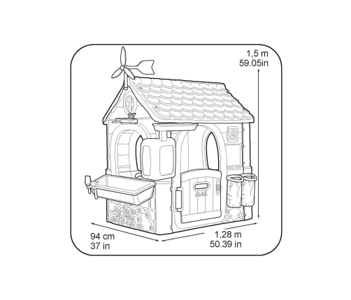 FEBER ECO Bērnu dārza māja