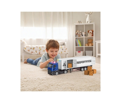 WOOPIE Ciężarówka Kontenerowa z Efektami Świetlnymi i Dźwiękowymi!