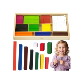 VIGA Drewniane Patyczki Edukacyjne Matematyczne Klocki Cuisenaire'a