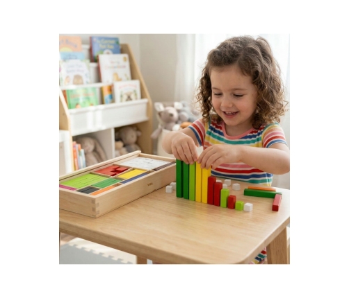 VIGA Drewniane Patyczki Edukacyjne Matematyczne Klocki Cuisenaire'a