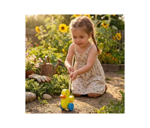 VIGA Drewniany Pchacz Kaczuszka