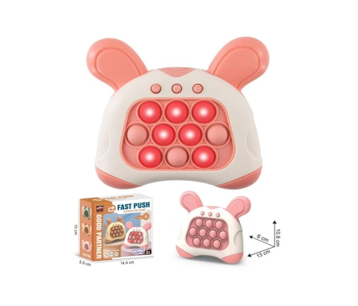 WOOPIE Gra POP IT Elektryczna Antystresowa Zręcznościowa Uszy Króliczka