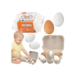 VIGA Drewniane Jajka w wytłoczce