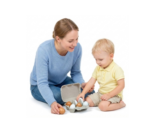 VIGA Drewniane Jajka w wytłoczce