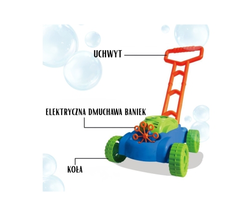 WOOPIE Kosiarka Bańki Mydlane Dźwięki Płyn