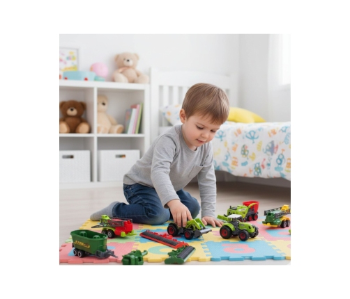 WOOPIE Zestaw Traktorów i Maszyn Rolniczych z Zwierzętami