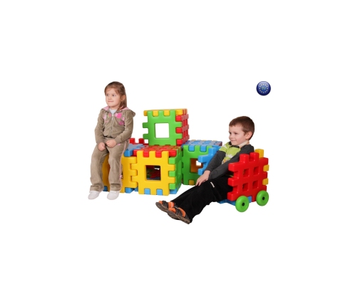 WOOPIE Klocki Edukacyjne Wafle Ogrodzenie Domek