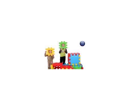 WOOPIE Klocki Edukacyjne Wafle Ogrodzenie Domek