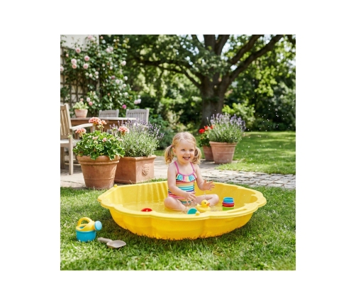 WOOPIE Piaskownica Muszelka Żółta Zamykana 2w1 Basen Suchy 1 szt.