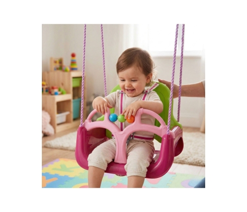 WOOPIE Huśtawka Swing 3w1 Różowa