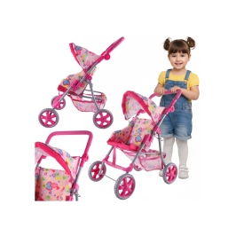 WOOPIE ROYAL Spacerówka Wózek dla Lalek Serca Kolorowe WOOPIE ROYAL Spacerówka Wózek dla Lalek Serca Kolorowe