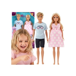 WOOPIE ROYAL Zestaw Lalek Rodzina Lily w Ciąży Tata Niemowlak WOOPIE ROYAL Zestaw Lalek Rodzina Lily w Ciąży Tata Niemowlak