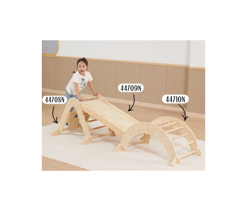 VIGA Drewniany Bujak Naturalny Montessori