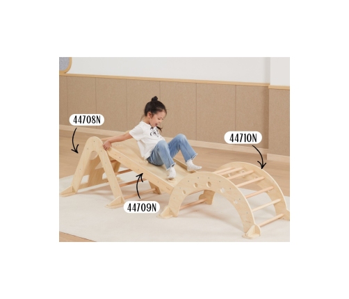 VIGA Drewniany Bujak Naturalny Montessori