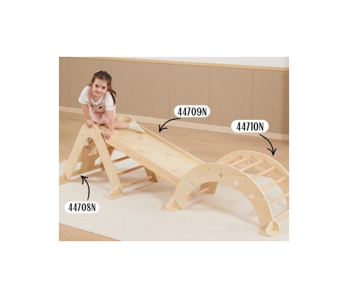 VIGA Drewniany Bujak Naturalny Montessori