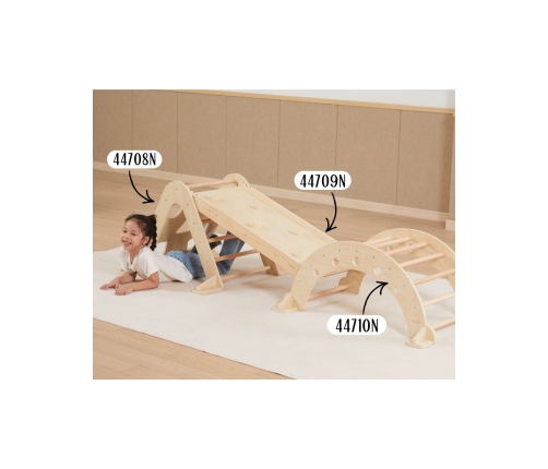 VIGA Drewniany Bujak Naturalny Montessori