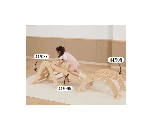 VIGA Drewniany Bujak Naturalny Montessori