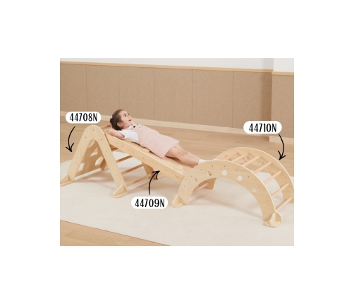 VIGA Drewniany Bujak Naturalny Montessori