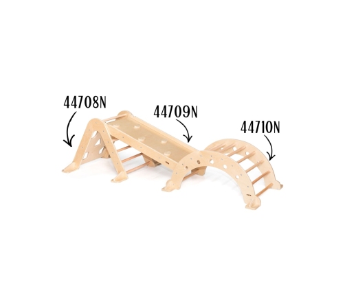 VIGA Drewniana Zjeżdżalnia Prosta Ścianka Wspinaczkowa