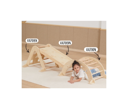 VIGA Drewniana Zjeżdżalnia Prosta Ścianka Wspinaczkowa