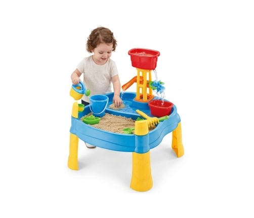 WOOPIE Stolik Wodny 2w1 Piaskownica Młyn 14 akc.