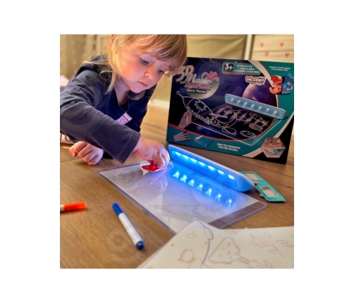 WOOPIE Magnetyczna Tablica 3D Podświetlenie LED do Rysowania