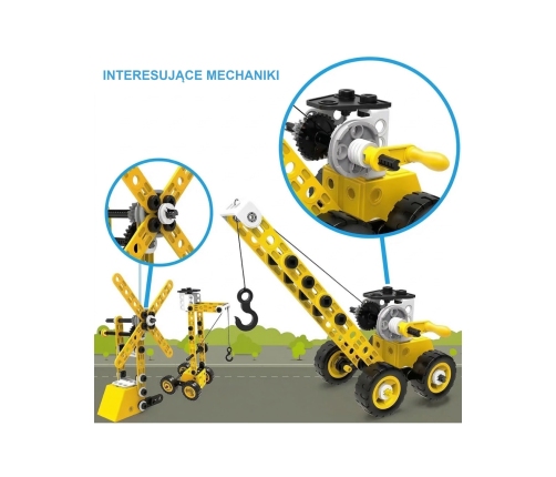 WOOPIE Pojazdy Zestaw Konstrukcyjny 8w1 Klocki STEAM