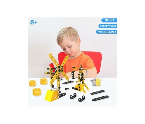 WOOPIE Pojazdy Zestaw Konstrukcyjny 8w1 Klocki STEAM