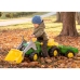 Rolly Toys RollyKid John Deere Traktor na Pedały z Łyżką i Przyczepą - Zielony