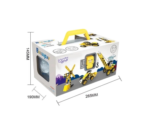 WOOPIE Pojazdy Zestaw Konstrukcyjny 8w1 Klocki STEAM